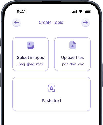 Demo shot of the app